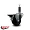 Service Caster 3'' Phenolic Swivel 1'' Expanding Stem Caster with Brake SCC-EX20S314-PHR-PLB-1 - alternate 3